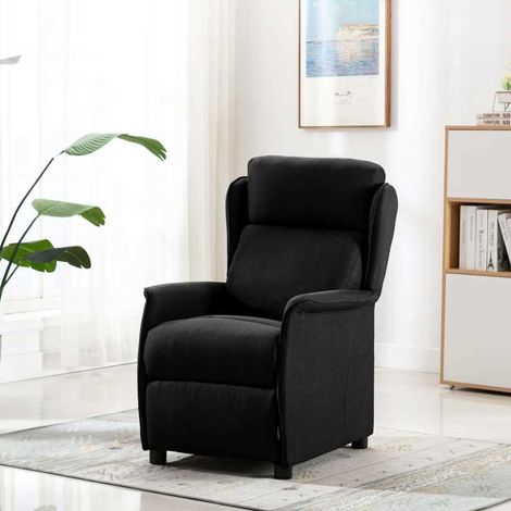 Maison Exclusive - Sedia da massaggio Nero 93.5 x 67.5 x 101.5 cm Tessuto