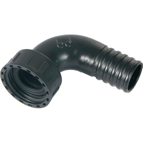 SPIDO - Raccord plastique coudé cannelé F 50/60 ⌀ 50