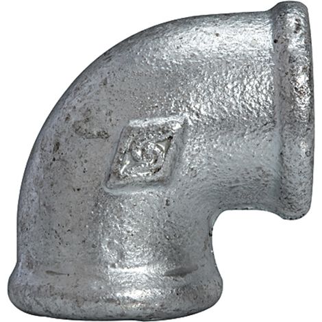 Riegler Winkel 90, 90°, IG/IG, Rp 3, schwarzer Temperguss feuerverz. (1/2)