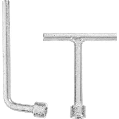 Clé spéciale antivol à tête triangulaire (2 pièces)-8.50X7.00X1.50CM-Silver (1/4)
