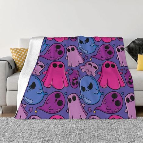 Couverture d'Halloween 100 cm x 130 cm, idéale pour les lits de fête - 28 (1/5)