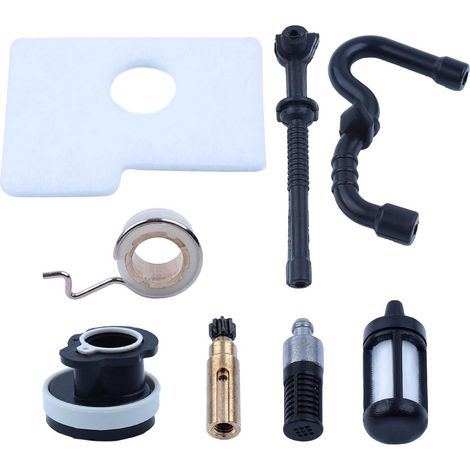Filtre à air Ligne de carburant et filtre Pompe à engrenages à vis sans fin pour STIHL 017 018 MS170 MS180 Pièces de rechange pour pièces de rechange (1/5)