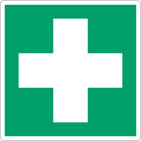 Pannello adesivo ISO 7010 "Primo soccorso" - E003 (1/2)