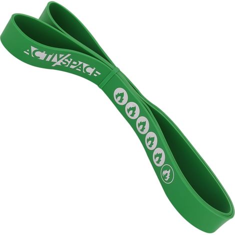 Gummiband für Klimmzugübungen – Powerband, grün, Latex