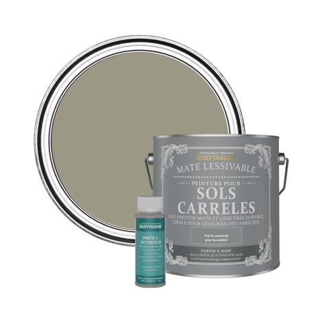 Peinture pour Sols Carrelés Mate Lessivable - Racine (1/3)