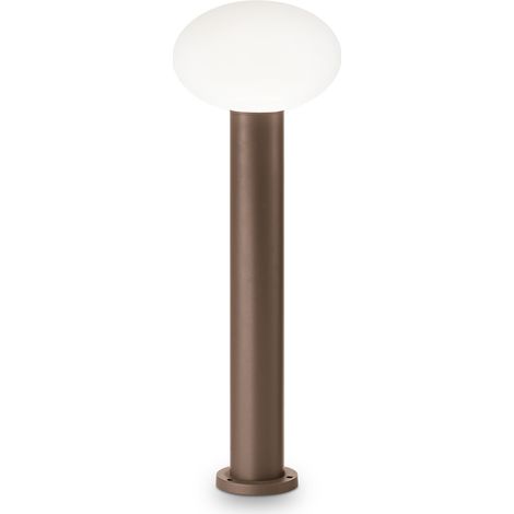 Paletto Contemporaneo Clio Alluminio Coffee 1 Luce E27 42W Ip44