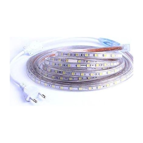 Ruban À Led, Bande Led 2m, Lumineux Bandeau Led 220v, 5050 Ip65 Etanche Bande Strip Led, Blanc Chaud (2) (1/3)