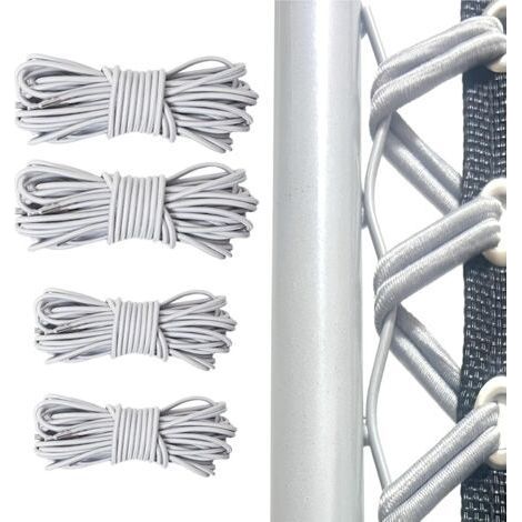 Elastique pour transat Universelle 4pcs (2x2.2m+2x1.4m) pour Fauteuil Relax Zero Gravity élastique Fauteuil Elastique Chaise Longue, La Corde Courte remplace la Partie supérieure la Corde lon (1/5)