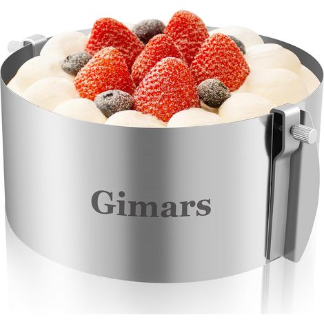 Adjustable Round Cake Ring Diameter 16-30 cm Stainless Steel 304 (1/5)