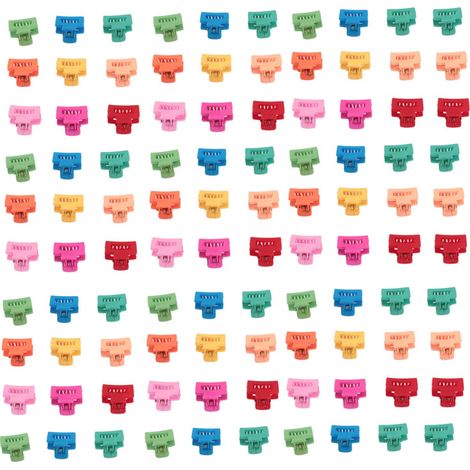 100 pinzas para el cabello pequeñas, rectangulares y mate, bonitas y coloridas, antideslizantes, para mujeres y niñas con cabello fino y de grosor medio. (1/5)