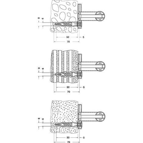 KEUCO PLAN Care Befestigungs-Set 1, 3x Holzschraube, 34990000100 (1/2)