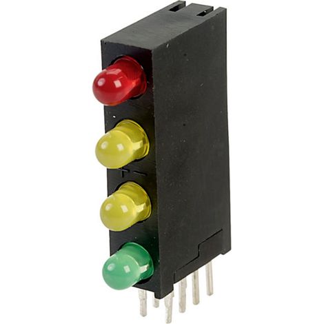 Kingbright L-7104SB/1I2Y1GD Flächen-LED  Grün, Rot, Gelb