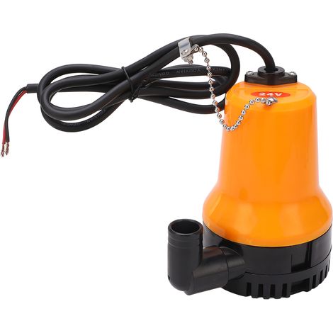 Pompe submersible 24V pour arrosage jardin, haut débit, aspiration 25 mm, refoulement jusqu'à 5 m (1/5)
