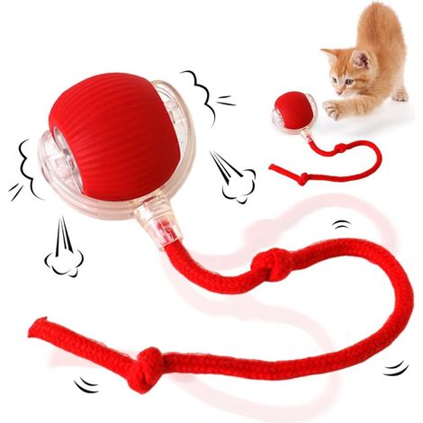 Balle électrique pour chat - Jouet pour chat - Balle électrique - Jouet pour animaux - Balle intelligente - Balle à roulement automatique - Jouet interactif pour chat - Rechargeable - Balle pour chat (1/5)