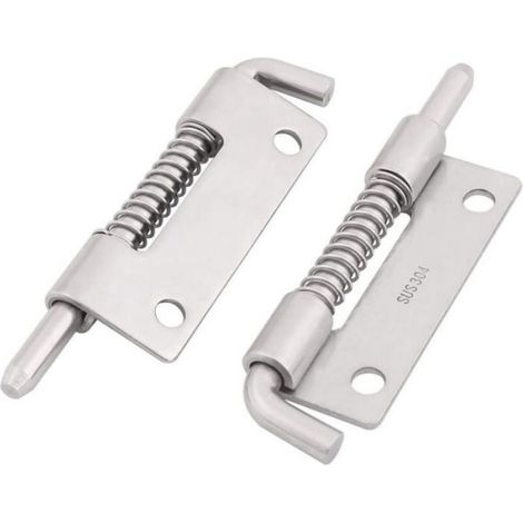 2PCS Loquet A Ressort Targette A Ressort Verrou de Porte Serrure Pour Meuble Portail Garage acier inox 304 Odipie (1/3)