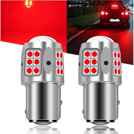 p21/5W 1157 LED ampoule rouge super lumineux 30smd 3030 puce bay15d LED stop Light ampoule parking feu arrière DC 10-30V (lot de 2)