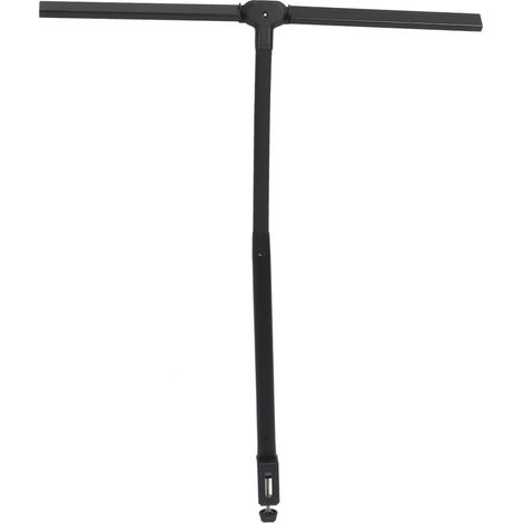 24-W-Doppelkopf-Schreibtischlampe mit Schwanenhals, Augenschutz, abnehmbar, 100–240 V Wechselstrom, schwarze LED-Schreibtischlampe für Arbeit und Studium, EU-Stecker (1/5)