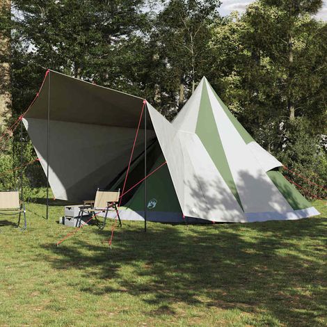 vidaXL Carpa Tipi con techo Verde 510 x 690 x 330 cm tafetán (1/5)