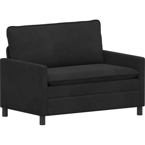 Sofa Schwarz 126 x 81 x 87,5 cm Samt vidaXL (1/5)