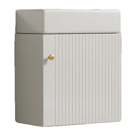 Mobilier de salle de bain, Design compact, Montage facile, Blanc (1/2)