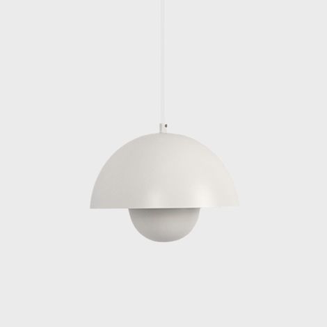 Barcelona Led – Suspension déco blanche en aluminium – Ampoule E27 non incluse – Longueur câble 100 cm – Luminaire intérieur IP20 (1/5)