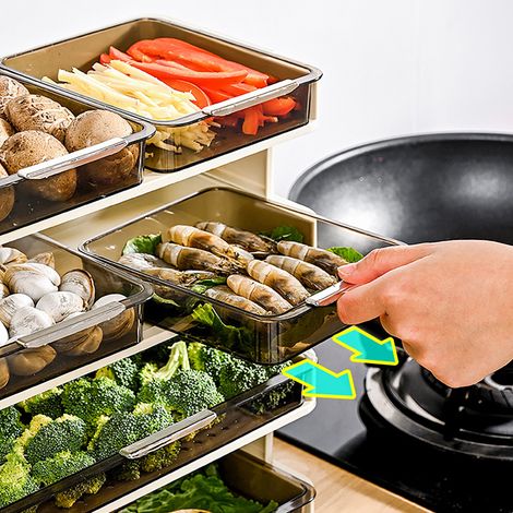 Einfaches, mehrstöckiges Tablett zur Zubereitung von Speisen für chinesisches Fondue, Fondue-Schalenständer, multifunktionales Beilagentablett, dreistöckig, cremefarben. (1/5)
