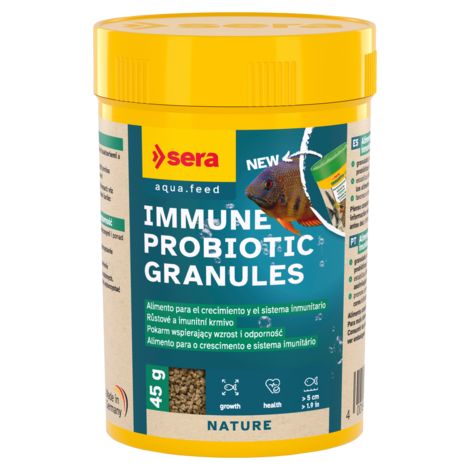 Sera Immune Probiotic Granules - Alimento para el Crecimiento Probiótico de Peces Ornamentales
