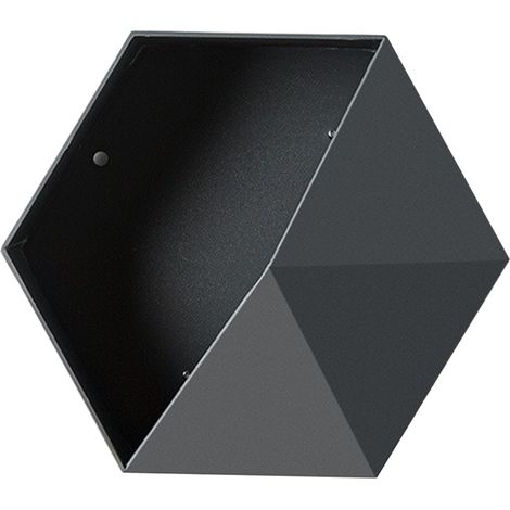 Maceta multifuncional: soporte de pared versátil, diseño geométrico INS, sencillo soporte para herramientas, caja de almacenamiento nórdica, gris moderno. (1/5)