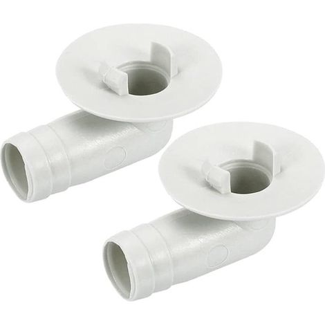 Raccord universel en 2 pièces pour tuyau d'évacuation de climatiseur extérieur, adaptateur de fenêtre, raccord coudé pour drain de condensats (1/5)