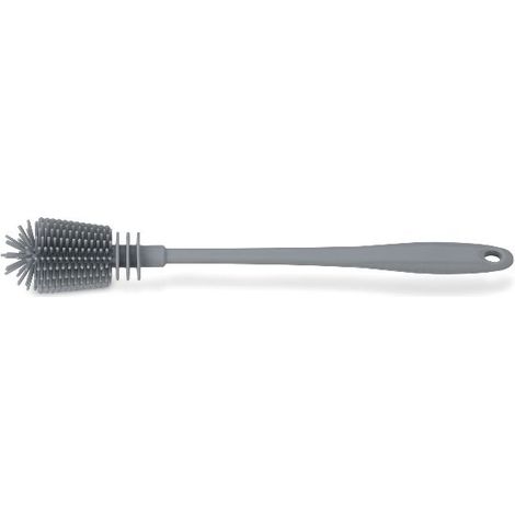 Kela Spazzola Susa grigio chiaro silicone acciaio inox