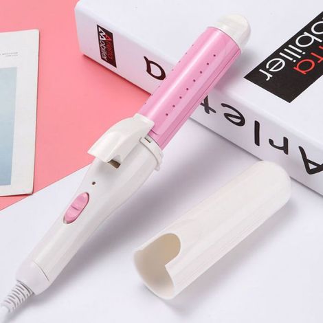 Fer À Friser Électrique - Bigoudis Céramique - Affichage LCD - Réglage Température 110 À 210 °C - Usage Professionnel Et Domestique - 1 Pièce