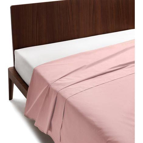 Drap Plat 1 Personne 160x280 en 100% Coton Percalle Certifié OekoTex Frais et Respirant, Draps Housses Dessus de Lits pour Linge de Lit et Literie, Drap Housse Douce et Durable (1/5)
