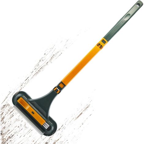 Brosse à Nettoyage Moustiquaires 2 en 1 Polyvalent avec Raclette Outil de Nettoyage Léger pour Moustiquaires Pour Maison Salle De Bain Miroir Porte Vitrée Placard Utilisation Humide Et (1/5)