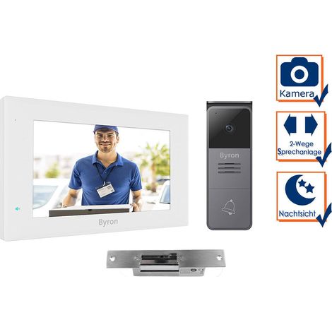Einfamilienhaus Video Türsprechanlage mit Kamera, 7" Touchscreen & Türöffner