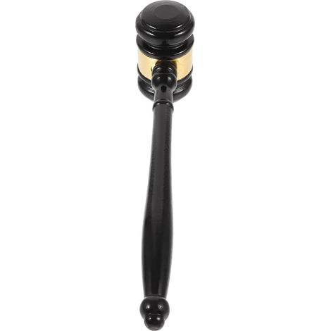 Marteau pour Juge en Bois Massif Portable Son Clair et Fort, Maillet en Bois pour Ventes aux Enchères et Usage en Salle D'audience (1/5)