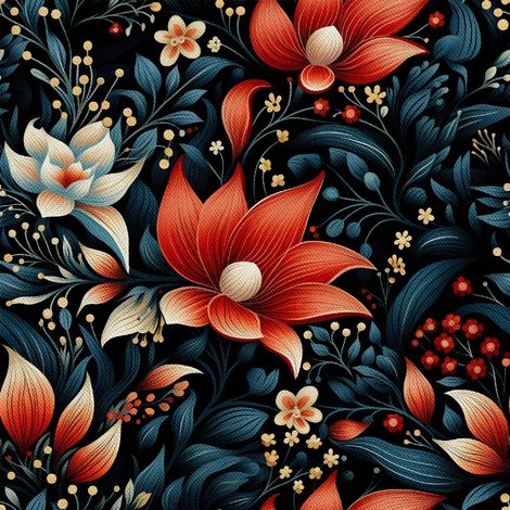 Tela decorativa para exteriores Oxford - Motivo floral I DX5628 (1/5)
