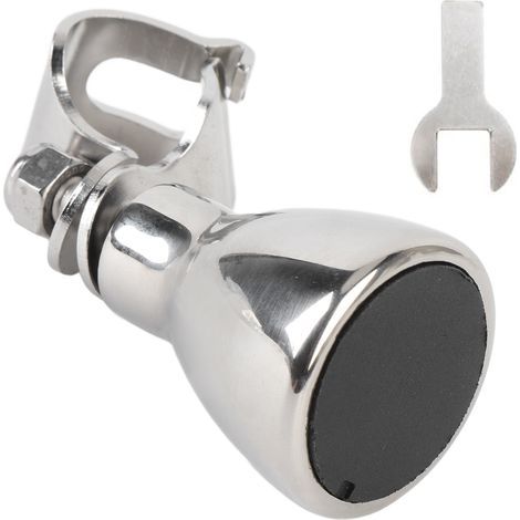 Dioche Board Wheel Spinner Bouton 316 Grip de Commande Direction en Acier Inoxydable pour les Camions Yachts Cars avec Conception Sphérique Confortable Installation Facile. (1/5)