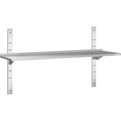 Etagère murale en inox 1400 x 300 mm PREMIUM - GOLDINOX (1/4)