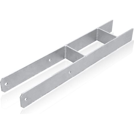 EINFEBEN 6x support de poteau d'ancrage en H accessoires d'équipement de jeu de jardin 600MM ancre de poteau galvanisée à chaud galvanisée (1/5)