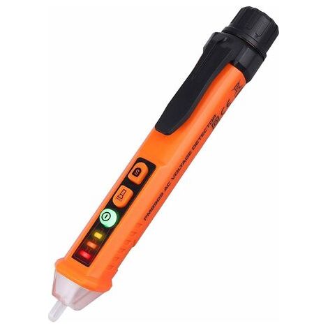 Non-contact voltage tester, voltmeter with two AC voltage detectors and adjustable sensitivity, with LED display, alarm mode (1/5)