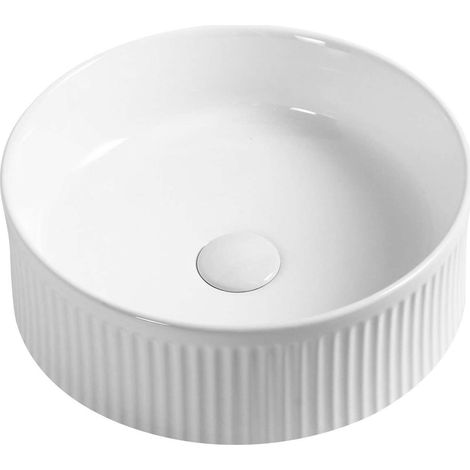 Sapho Picobello - Aufsatzwaschtisch, Durchmesser 37 cm, weiß AR484 (1/5)