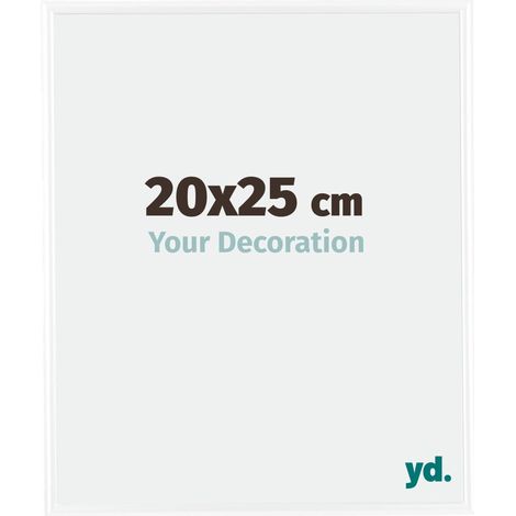 yd. - Cadre photo 20x25 - Blanc Brillant - Plastique - Bordeaux