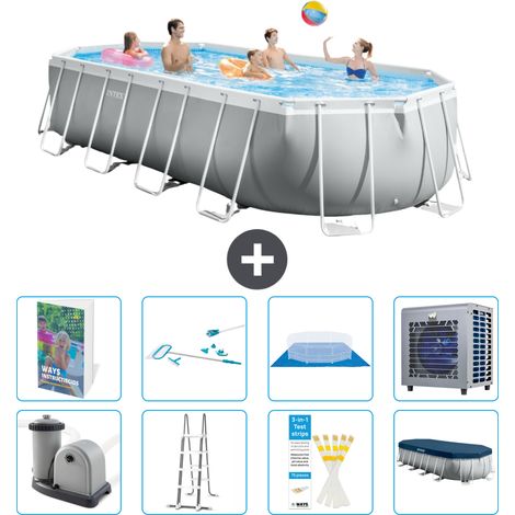 Prism Frame Pool Oval - 610x305x122 cm - 9-teilig S631