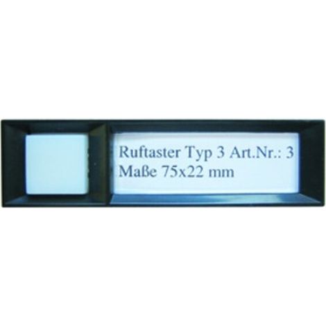 Bticino TASTER F.TÜRST.75X22 GR/WS (TYPE 3 RUFTASTER)