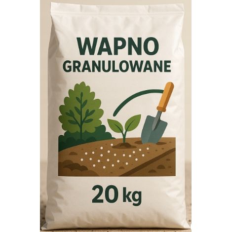 Engrais à la chaux granulé 20 kg – Désacidification du sol – Apport de calcium et magnésium – Application facile en jardinage