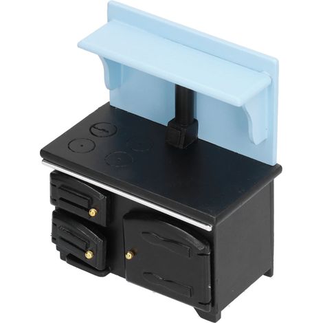 Poêle miniature pour maison de poupée à l'échelle 1:12 : accessoires de décoration et aménagement de cheminée à faire soi-même (1/5)
