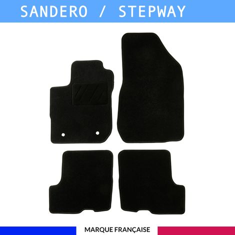 Tapis de voiture - Sur Mesure pour SANDERO (2018 - 2020) - 4 pièces - Tapis de sol antidérapant pour automobile (1/4)