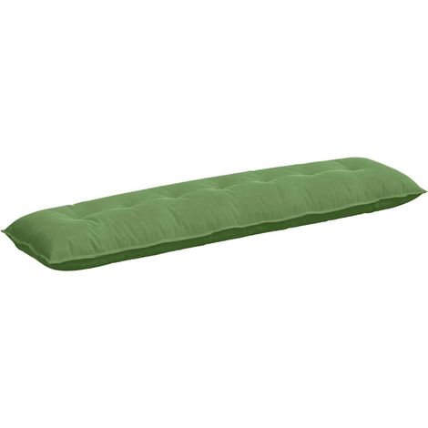 Back Pillow Light Green 200 x 50 cm Corduroy Fabric vidaXL