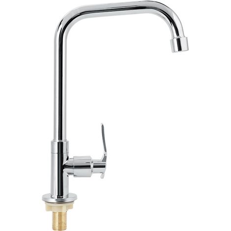 Robinet de cuisine moderne G1/2 po à poignée unique, robinet d'eau froide simple, accessoire pour la maison (1/5)