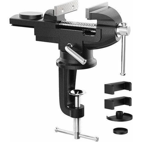 75mm Bench Vise Fixture Fixed Reach Workpiece for Engineer Workbench - Black (1/5)